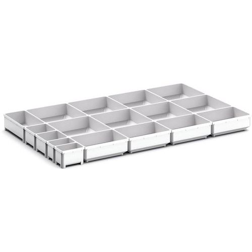 Oppbevaringsbokser for skuff Cubio EKK-8575, 17 rom – Bott