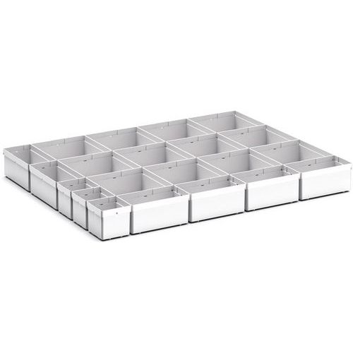 Oppbevaringsbokser for Cubio EKK-86100 skuff, 21 rom – Bott