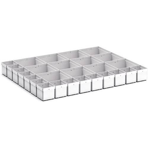 Oppbevaringsbokser for Cubio EKK-86100 skuff, 27 rom – Bott