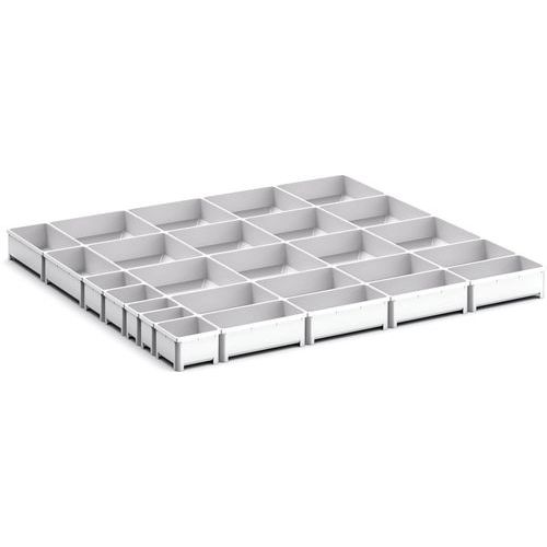 Oppbevaringsbokser for skuff Cubio EKK-8775, 27 rom – Bott