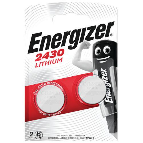 Knappebatteri - CR2430 - 3 V - Pakning à 2 - Energizer
