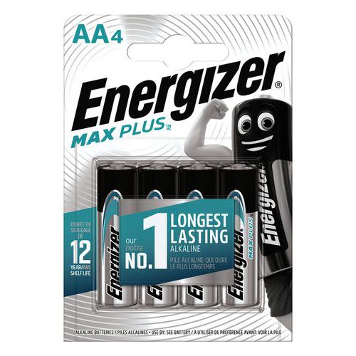 Max Plus AA/LR6 FSB4 alkalisk batteri - Pakning à 4 - Energizer