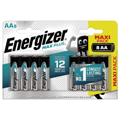 Maks.plus AA/LR6 FSB8 alkalisk batteri - Pakning à 8 - Energizer