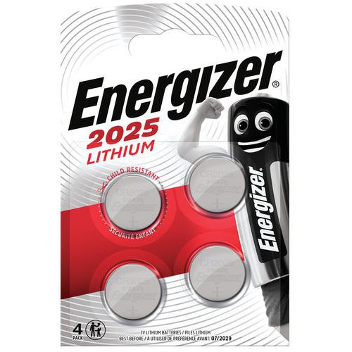 CR 2025 litiummyntbatteri - Pakning à 4 - Energizer