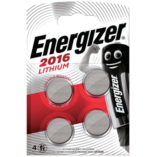 CR 2016 litiummyntbatteri - Pakning à 4 - Energizer