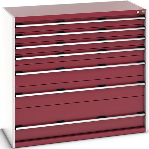 Skap med skuffer SL-13612-7.2 med 7 skuffer for tung last – Bott