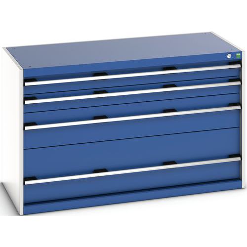 Skap med skuffer SL-1368-4.2 med 4 skuffer for tung last – Bott