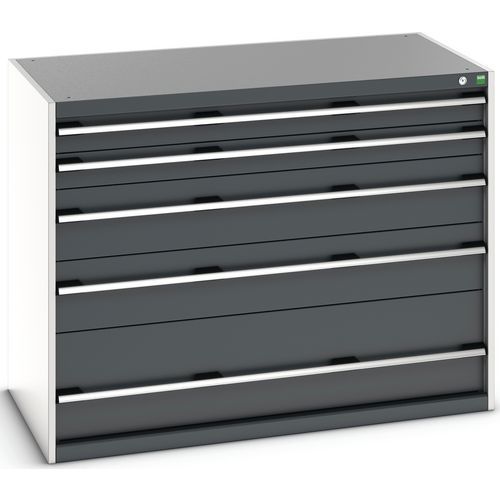 Skuffeskap SL-13710-5.4 med 5 skuffer for tung last_Bott