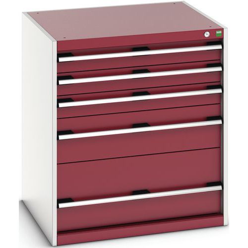 Skap med skuffer SL-879-5.2 med 5 skuffer for tung last – Bott