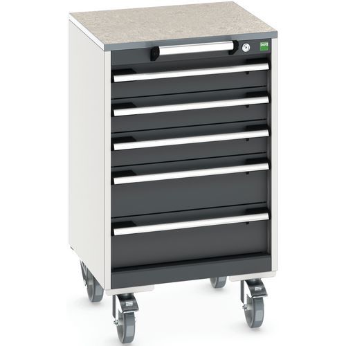 Mobilt skuffeskap Cubio SLR-557-5.3 - Bott
