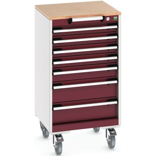 Mobilt skuffeskap Cubio SLR-558-7.1 - Bott