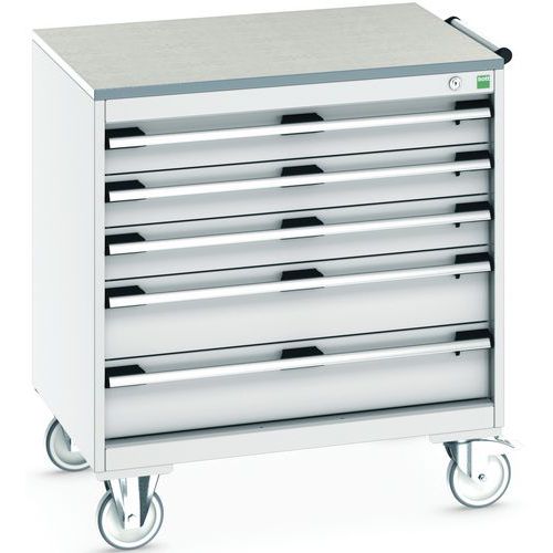 Mobilt skuffeskap Cubio SLR-867-5.3 - Bott