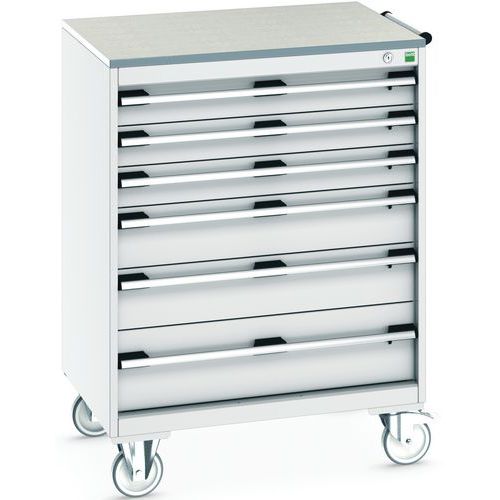 Mobilt skuffeskap Cubio SLR-869-6.1 - Bott