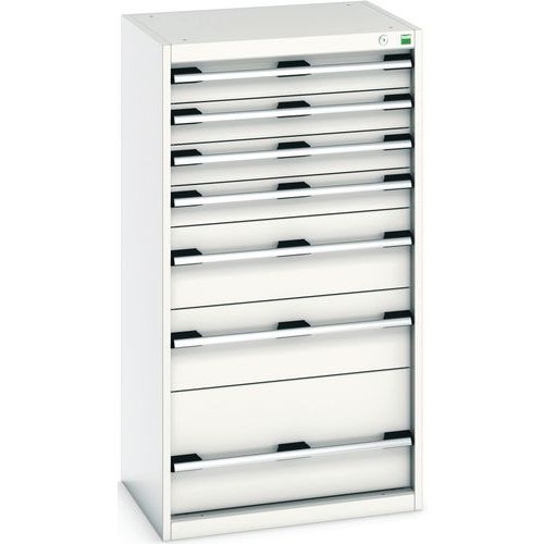 Verkstedskap med skuffer Cubio SL-6512-7.1 – Bott