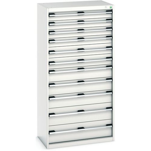 Cubio-skap med glassdører H2000 mm – Bott