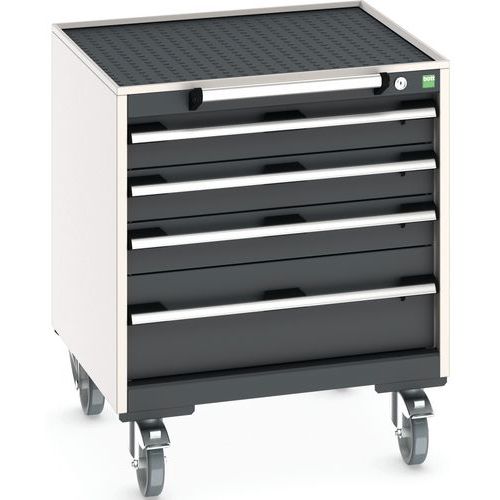 Mobilt skuffeskap Cubio - Bredde 65 cm_Nederst