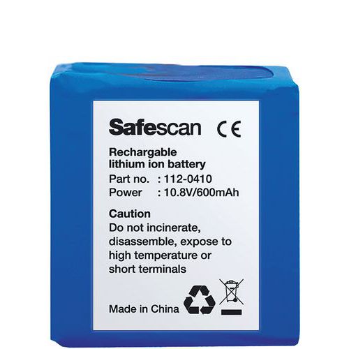 Oppladbart batteri til 155-S seddeldetektor – Safescan LB-105