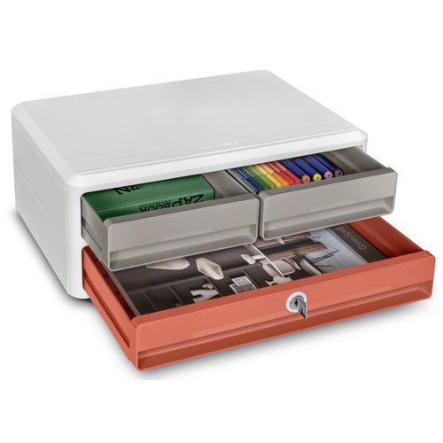 Oppbevaringsmodul MoovUp 9-021S, hvit sand terrakotta - CEP