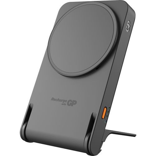 Magnetic Safe 2-i-1, 5000mAh powerbank & trådløs lader - GP