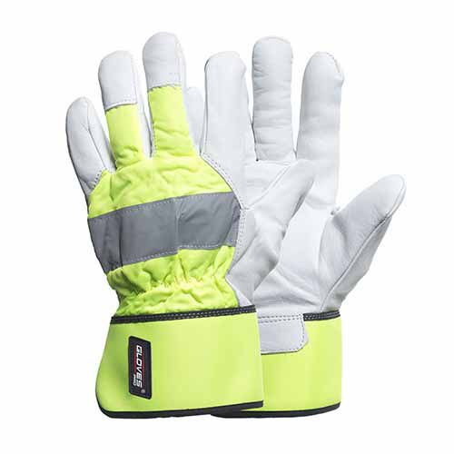 Arbeidshanske Yellow Work Cold 12-pakning