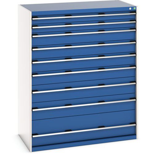Skuffeskap Cubio - 1600x1300x750mm - Bott