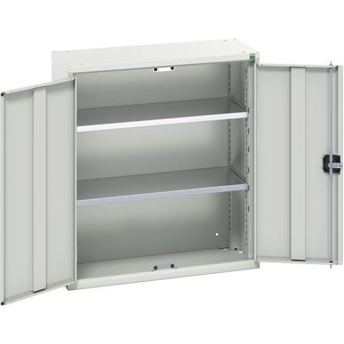 Lavt skap med hengslede dører, 2 nivåer Verso 800x350x900mm – Bott