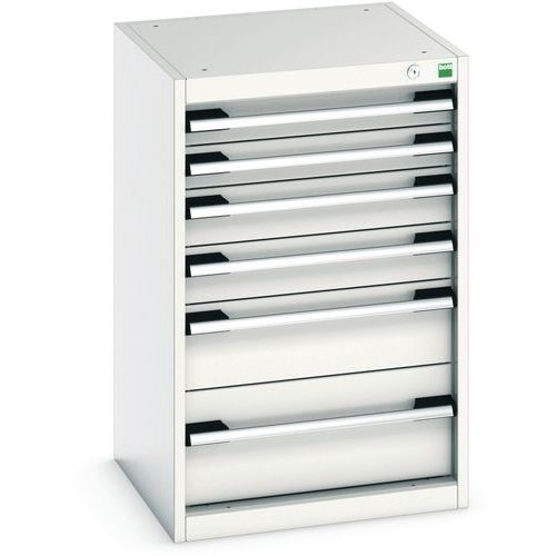 Skap med 6 skuffer Cubio 800x525x525 mm – Bott