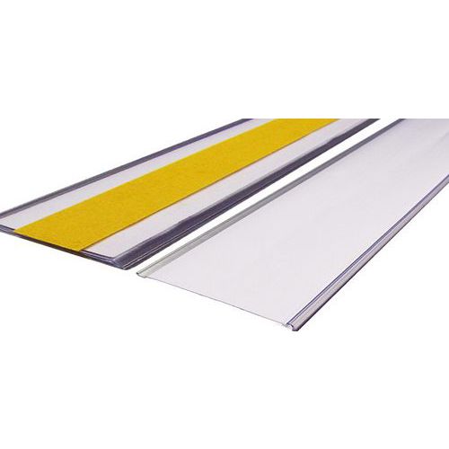 Klebende eller magnetisk etikettholder - Ekstra stor - 125 mm
