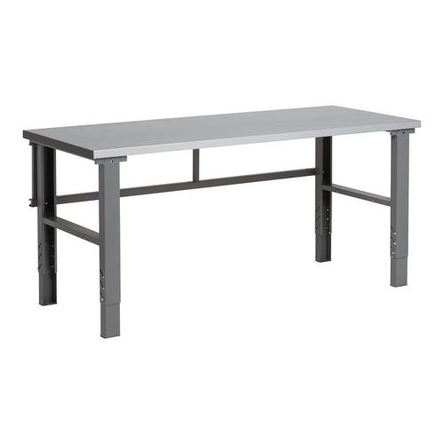 Arbeidsbenk Workshop stasjonær 500 kg med stålplate - WFI