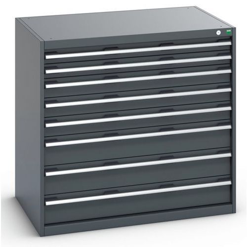 Skap med 8 skuffer for tung last 1050x750x1000mm - Bott