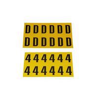Selvheftende bokstaver og tall 21 x 38 mm