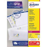 Adresseetikett Ultragrip - Laserprinter - Avery
