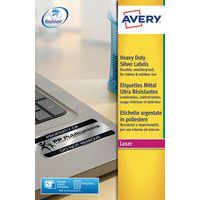 Ultrasterk metallisk polyesteretikett - Laserskriver - Avery