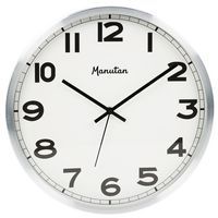 Analog veggklokke med kvartsverk Ø 40 cm - Manutan Expert
