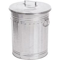 Galvanisert søppelbøtte, 54 liter - Vepabins