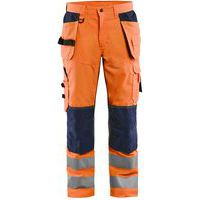 Varselbukse med ventilasjon Orange/Marineblå