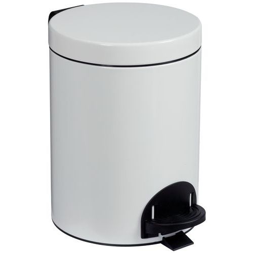 Avfallsbeholder med pedal 5 l hvit Avfallsbeholder med pedal 5 l hvit