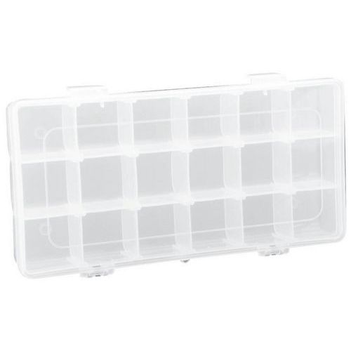 Transparent oppbevaringsboks med flyttbare skillevegger Manutan Transparent oppbevaringsboks med flyttbare skillevegger Manutan