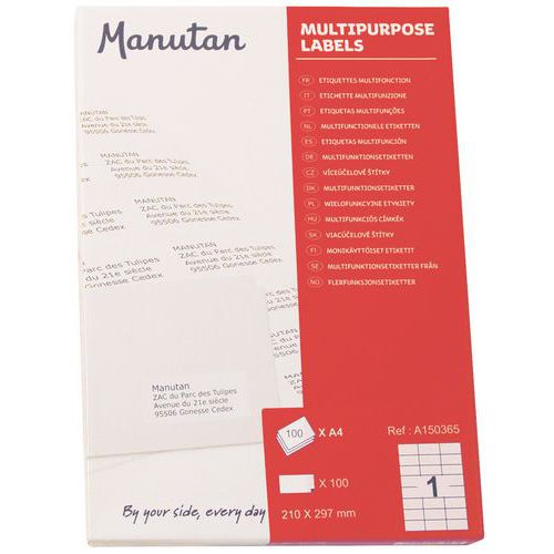 Etiketter selvklebende Manutan Etiketter selvklebende Manutan