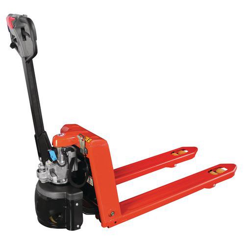 Ergonomisk semi-elektrisk jekketralle – kapasitet 1500 kg Ergonomisk semi-elektrisk jekketralle – kapasitet 1500 kg