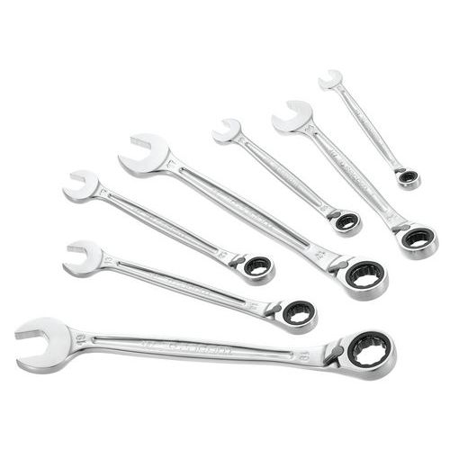 UltraGrip-sett med 7 kombinasjonsnøkler med skralle UltraGrip-sett med 7 kombinasjonsnøkler med skralle