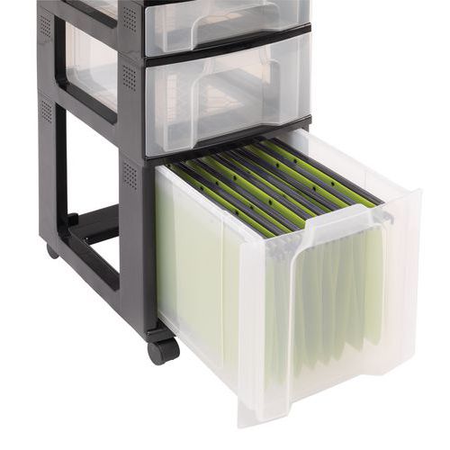 tiroir 25 L adapté aux dossiers suspendus tiroir 25 L adapté aux dossiers suspendus