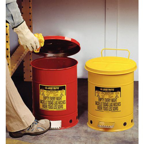 pour chiffons imbibés de produits inflammables pour chiffons imbibés de produits inflammables