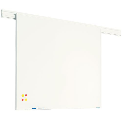 Whiteboard til veggskinne PartnerLine Whiteboard til veggskinne PartnerLine