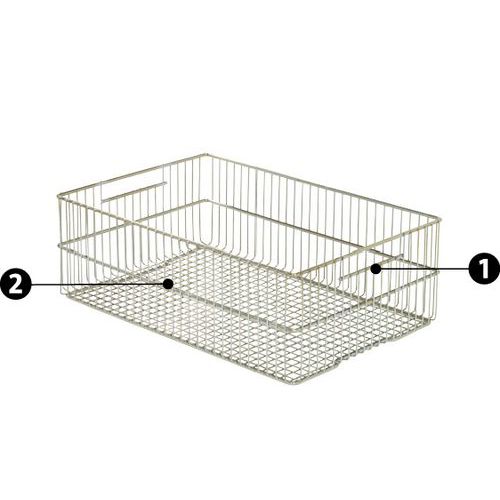 1 - poignées ouvertes pour une bonne prise en mains2 - cadrage et renforts latéraux pour garantir une stabilité excellente au gerbage