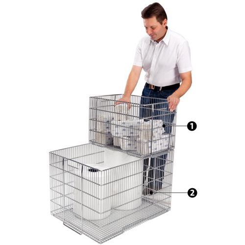 1 - 600 x 400 x 400 mm2 - 800 x 600 x 530 mm