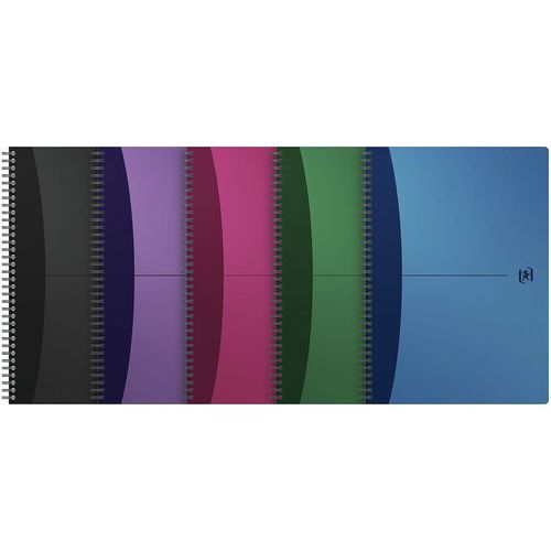 Spiralpute polypro Urban Mix 180s - Lite rutenett - Oxford
