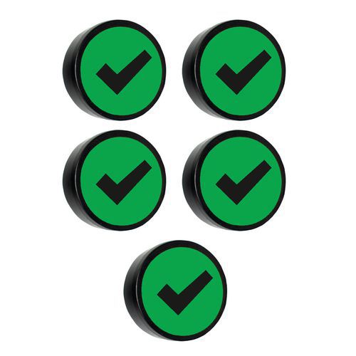 Rund magnet med Verified symbol - Smit Visual