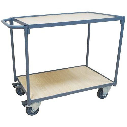 Vogn 2 hyller 250 kg Manutan Vogn 2 hyller 250 kg Manutan