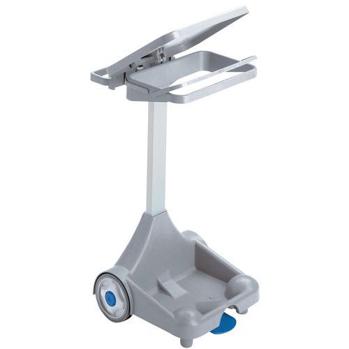Sekkestativ med lokk og pedal, 120 L, Manutan Sekkestativ med lokk og pedal, 120 L, Manutan